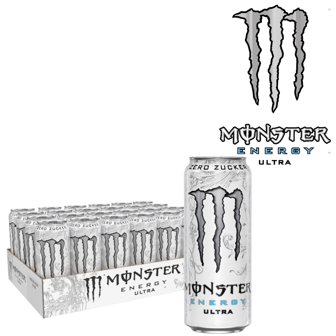 Monster Energy Ultra White Zero (12/0,50 Ltr. Dose EINWEG)