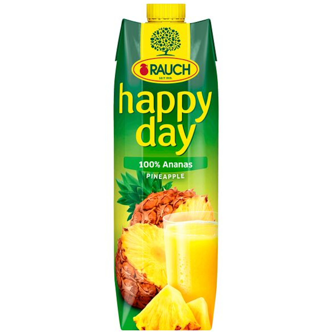 Rauch happy day Ananassaft 100% (6/1,00 Ltr. Tetra EINWEG)
