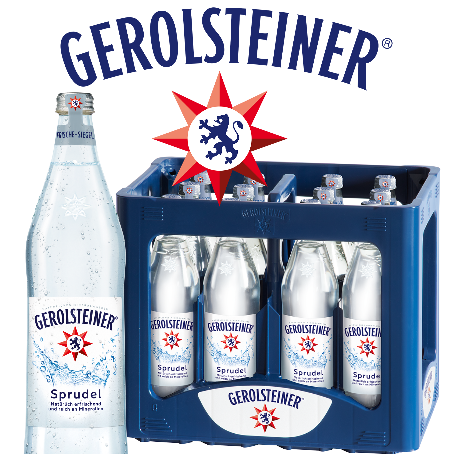 Gerolsteiner Sprudel 12×0,75L – Mineralwasser Glas MW