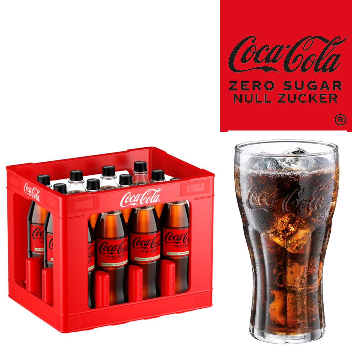 Coca Cola Zero (12/1,0 Ltr. PET MEHRWEG)