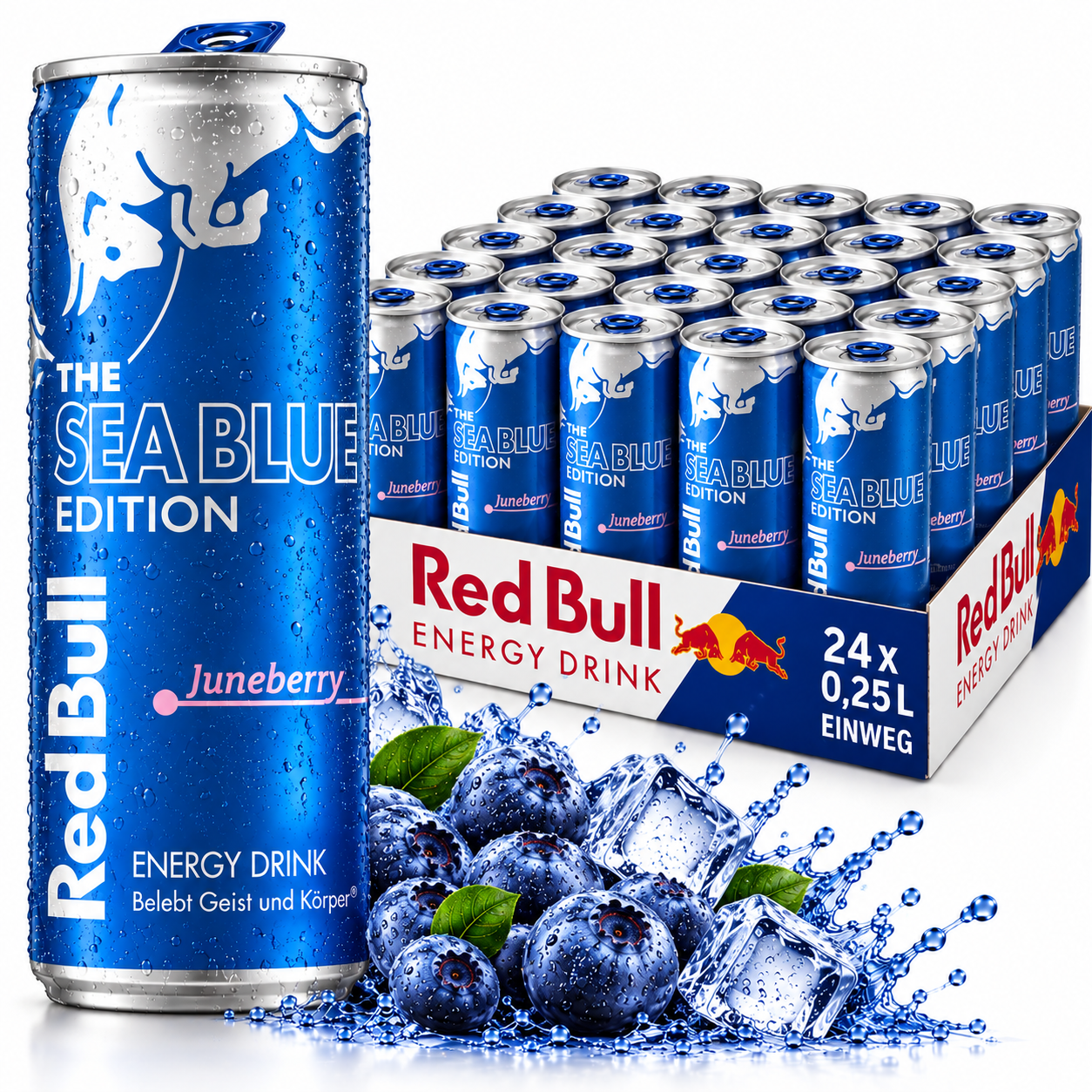 Red Bull Sea Blue Edition Juneberry (24/0,25 Ltr. Dose EINWEG)