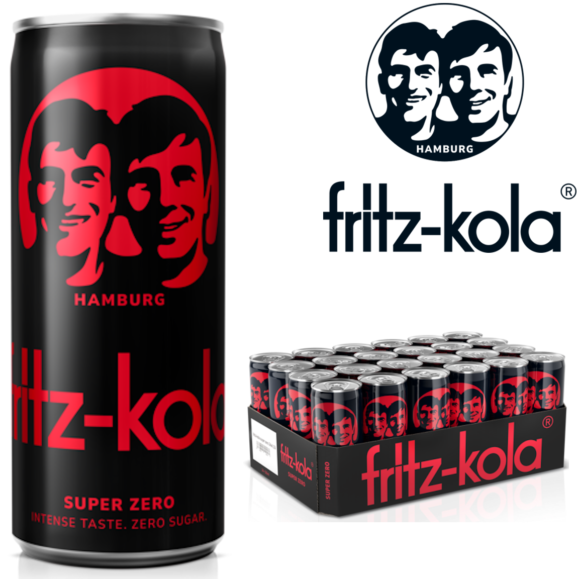 fritz -kola Super Zero (24/0,33 Ltr. Dosen Einweg)