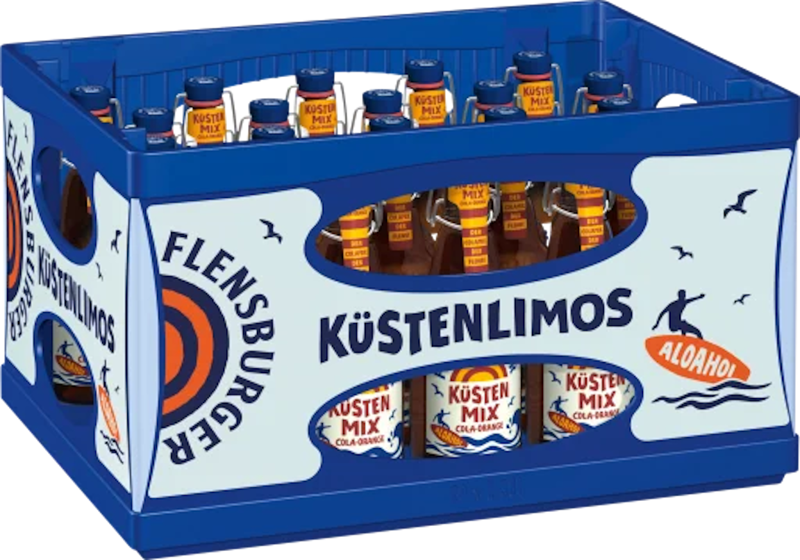 FLENSBURGER KÜSTENMIX Cola-Orange (20/0,33 Ltr. Glas MEHRWEG)