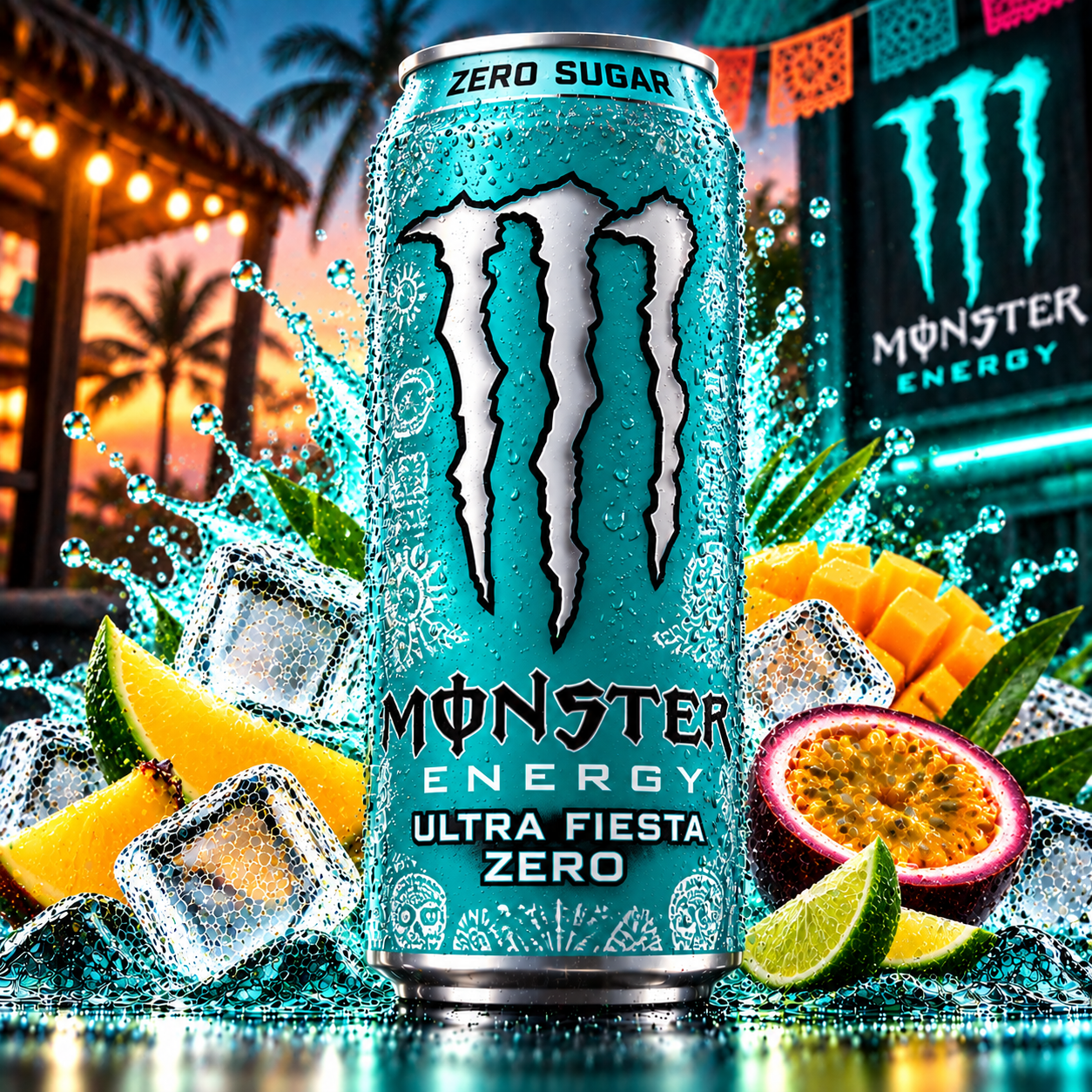 Monster Energy Ultra Fiesta Zero Zucker (12/0,50 Ltr. Dose EINWEG)