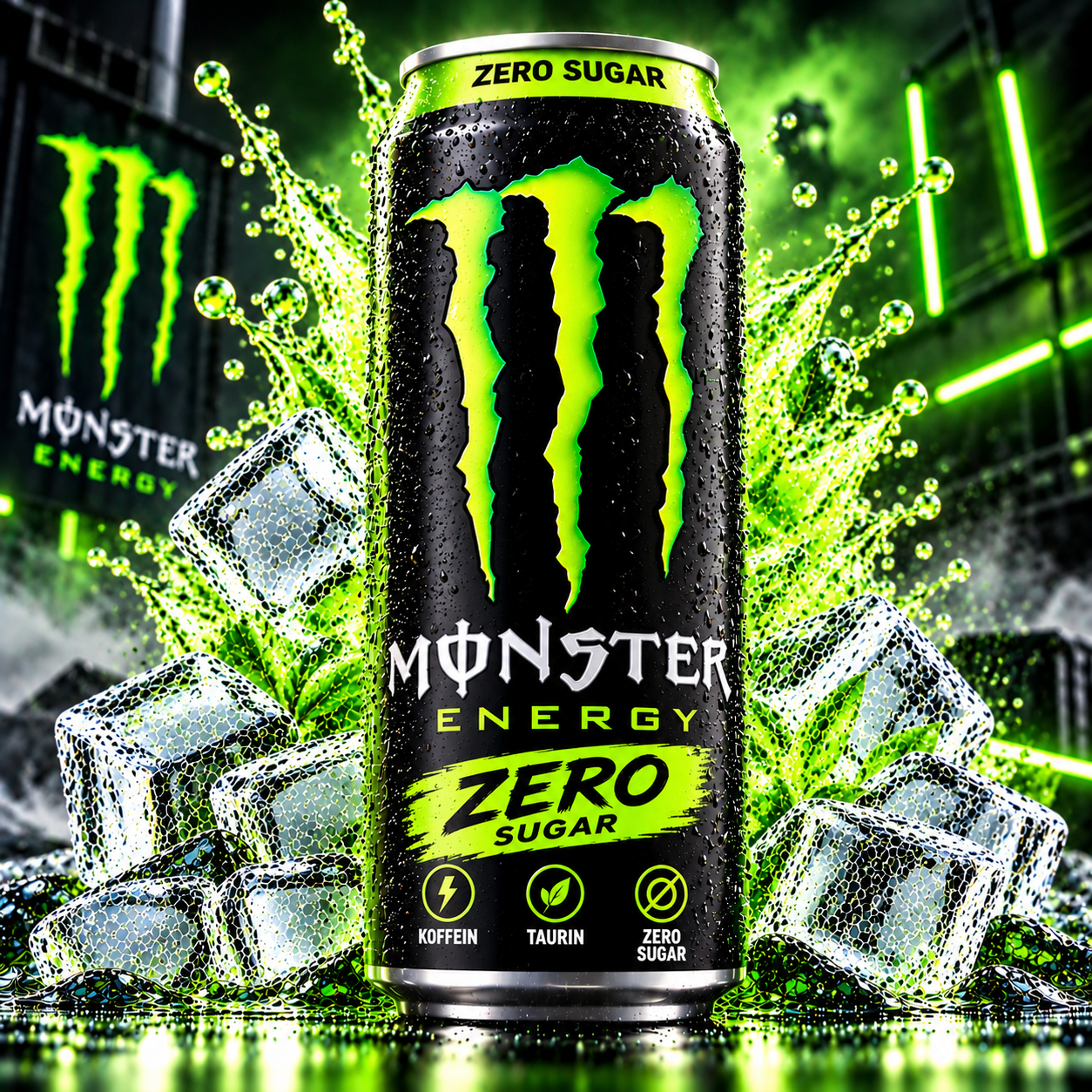 Monster Energy Zero Zucker  (12/0,50 Ltr. Dose EINWEG)