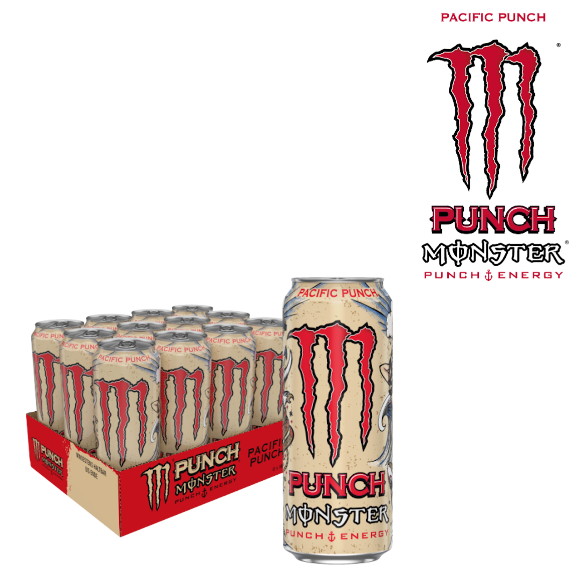 Monster Energy Pacific Punch (12/0,50 Ltr. Dose EINWEG)