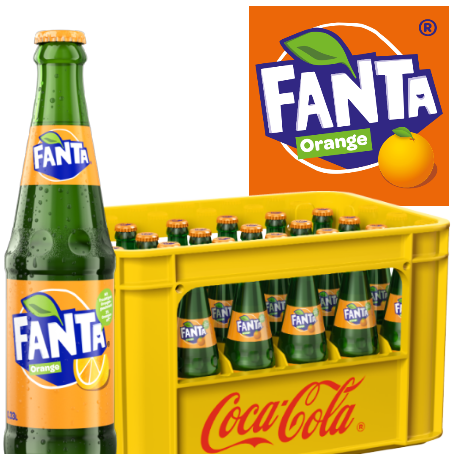 Fanta Orange 24/0,33 Ltr. Glas  Direct Getränke Lieferservice Hamburg